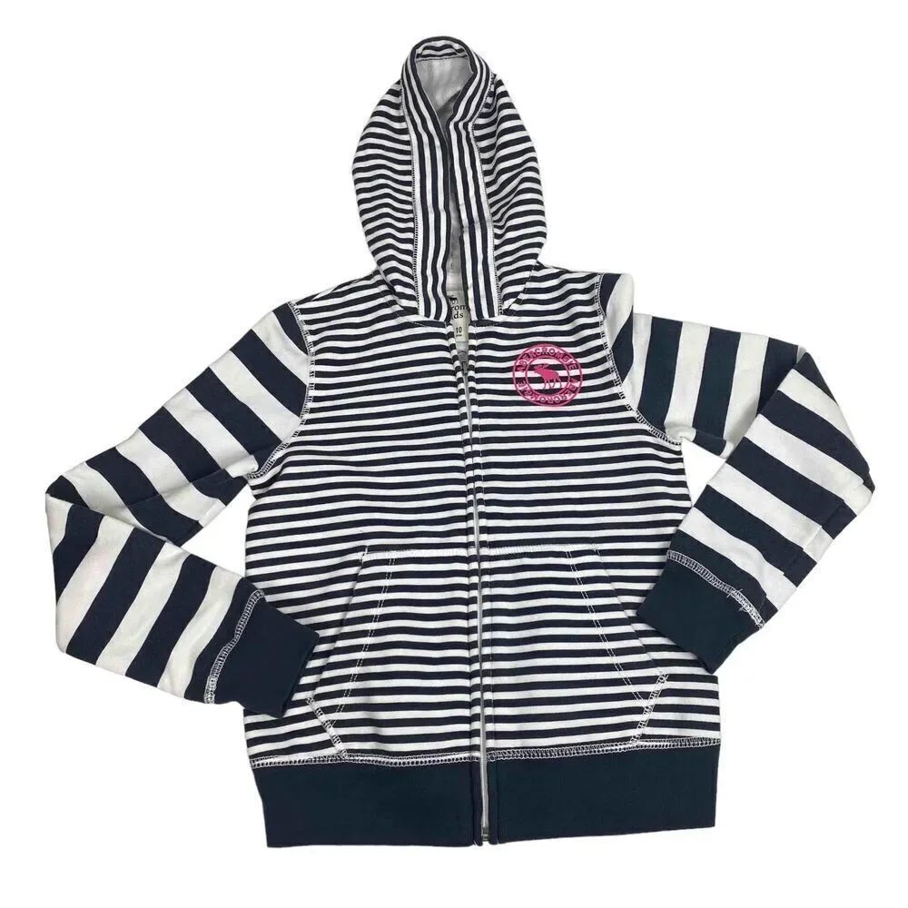 Abercrombie Kids striped Hoodie size 9/10